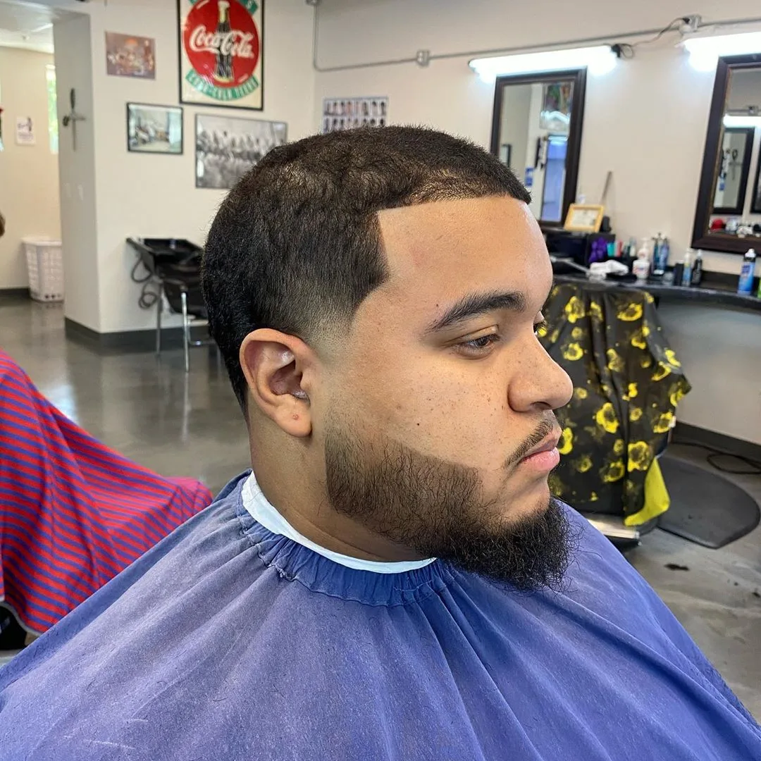 Haircut transformation results. Clean and stylistic cut.