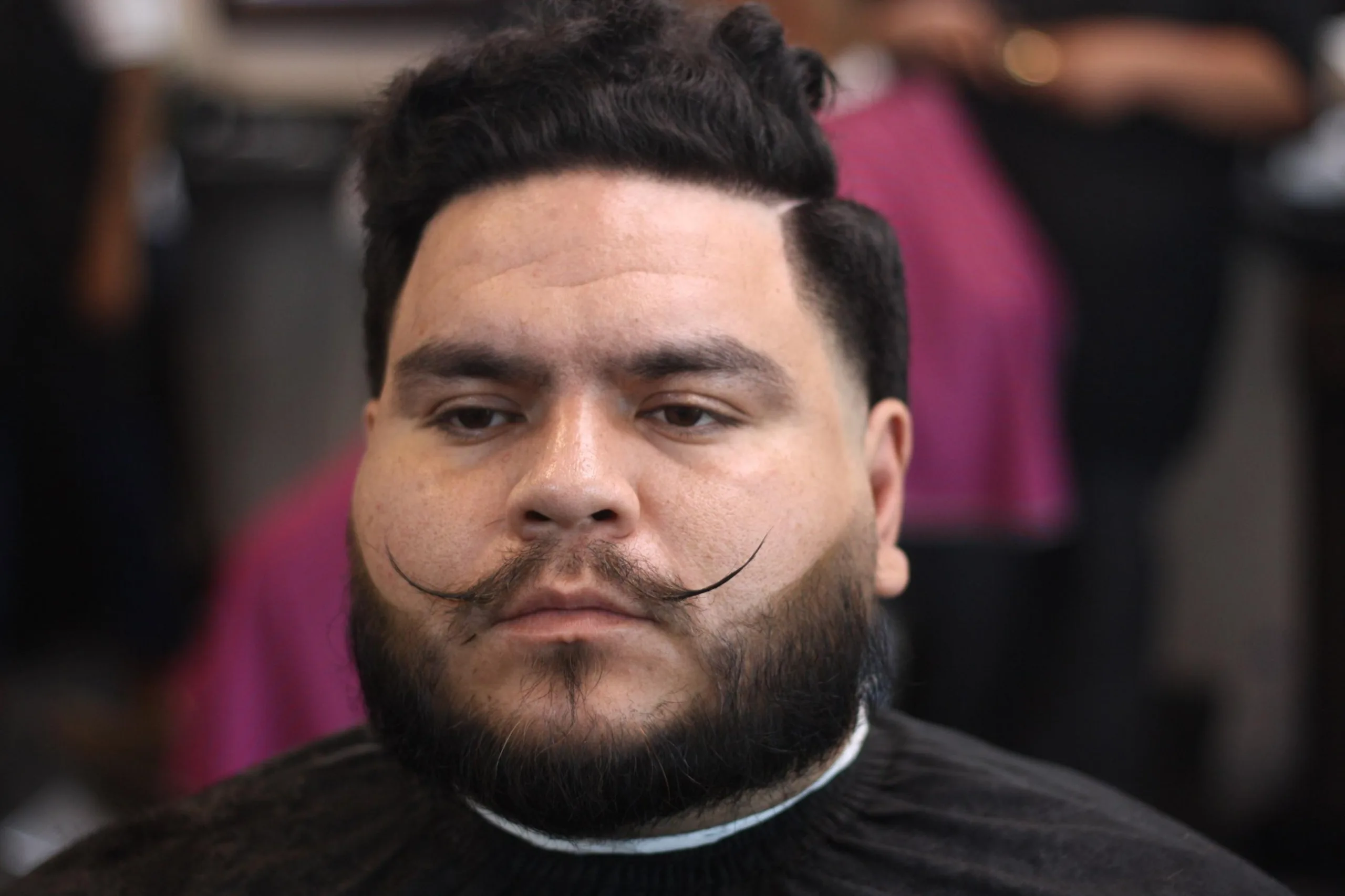 Haircut and modern beard at GG101 Barbershop in Kyle, TX
